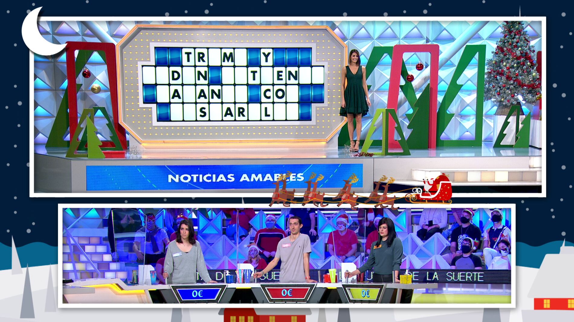 El caganer de Trump y Biden se les resiste a los concursantes de &lsquo;La ruleta de la suerte&rsquo;