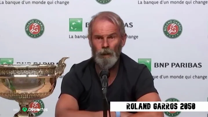 La entrevista viral a Rafa Nadal tras ganar Roland Garros en el a&ntilde;o 2050 con 64 a&ntilde;os