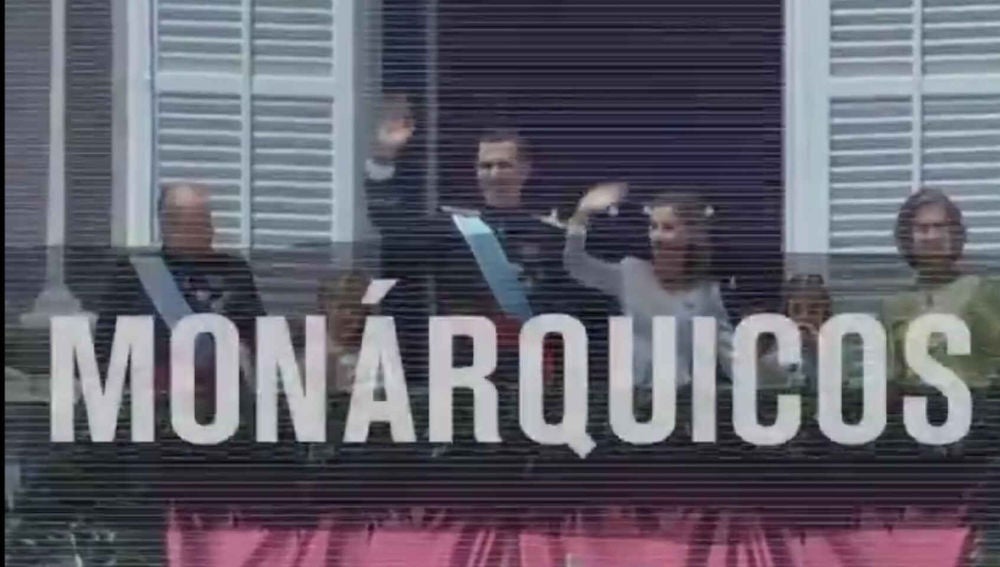 Captura de pantalla del vídeo de Podemos sobre la monarquía en su cuenta oficial de Twitter