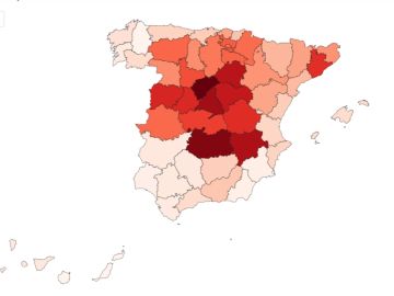 Comprueba la diferencia de muertos por coronavirus entre Gobierno y el INE por provincias