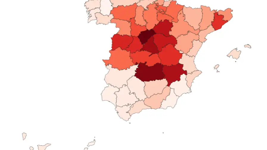 Comprueba la diferencia de muertos por coronavirus entre Gobierno y el INE por provincias Comprueba la diferencia de muertos por coronavirus entre Gobierno y el INE por provincias