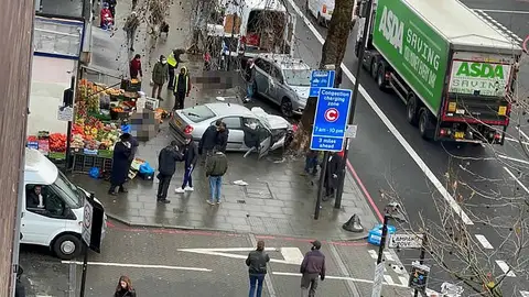 Varios heridos graves por un atropello múltiple en las calles de Londres Varios heridos graves por un atropello múltiple en las calles de Londres