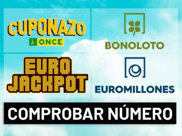 Comprobar resultado del sorteo del Cuponazo ONCE, Euromillones, Eurojackpot y Bonoloto hoy en directo
