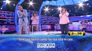¡Qué tensión! Sandra, al borde de un ataque de nervios en la ronda definitiva de '¡Ahora caigo!'
