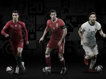 Cristiano Ronaldo, Leo Messi y Lewandowski, los tres finalistas al premio The Best de la FIFA Cristiano Ronaldo, Leo Messi y Lewandowski, los tres finalistas al premio The Best de la FIFA