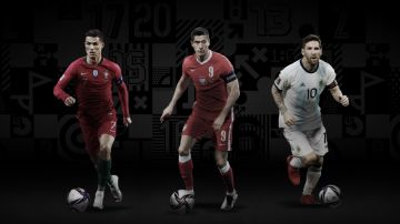 Cristiano Ronaldo, Leo Messi y Lewandowski, los tres finalistas al premio The Best de la FIFA