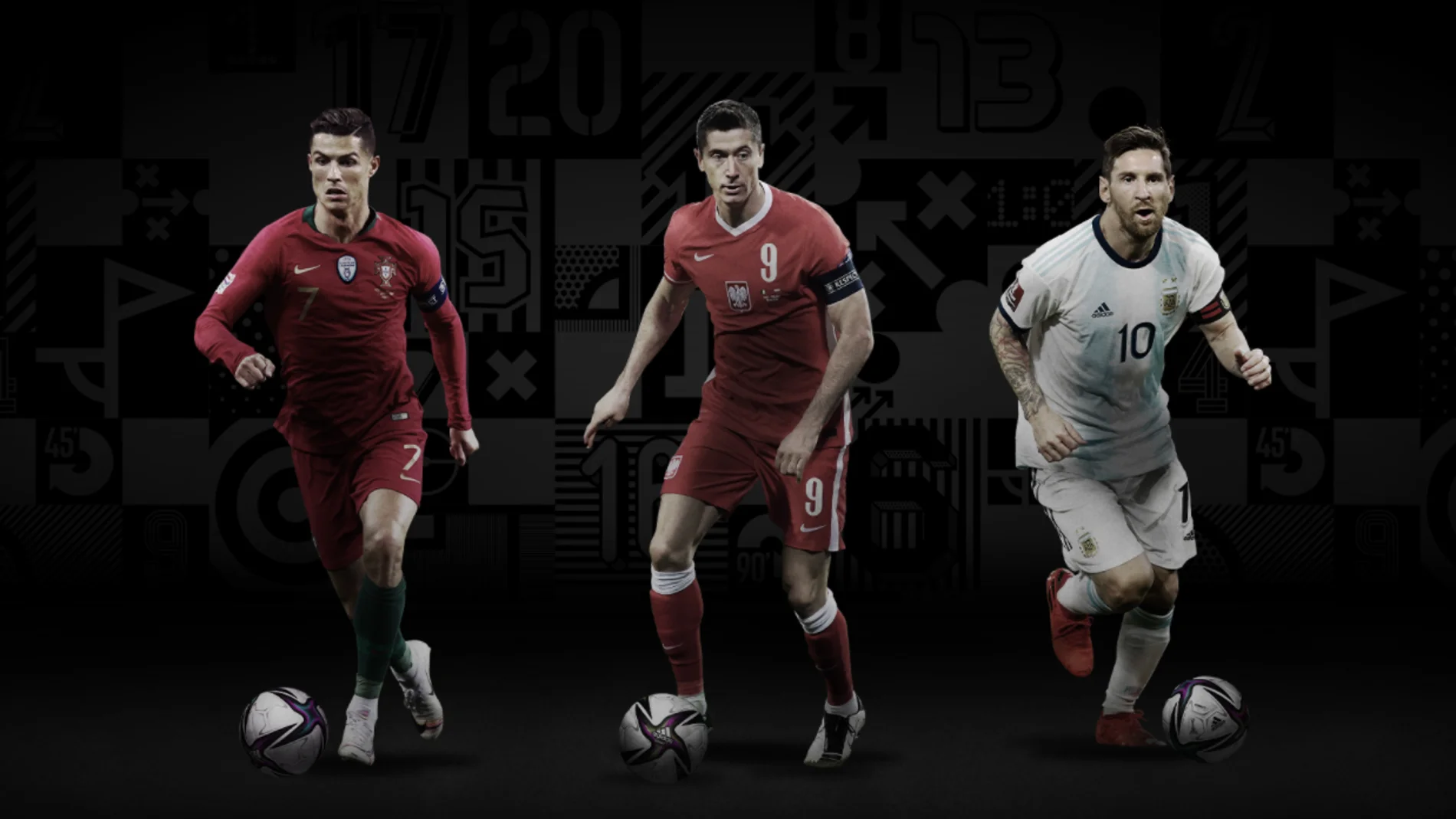 Cristiano Ronaldo, Leo Messi y Lewandowski, los tres finalistas al premio The Best de la FIFA Cristiano Ronaldo, Leo Messi y Lewandowski, los tres finalistas al premio The Best de la FIFA
