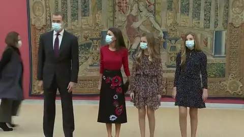 Los reyes y sus hijas en la reunión del patronato de la Fundación Princesa de Girona Los reyes y sus hijas en la reunión del patronato de la Fundación Princesa de Girona