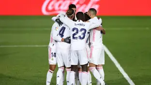 El Real Madrid celebra un gol El Real Madrid celebra un gol
