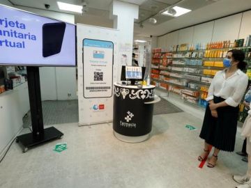 Imagen de la tarjeta virtual sanitaria en la Comunidad de Madrid