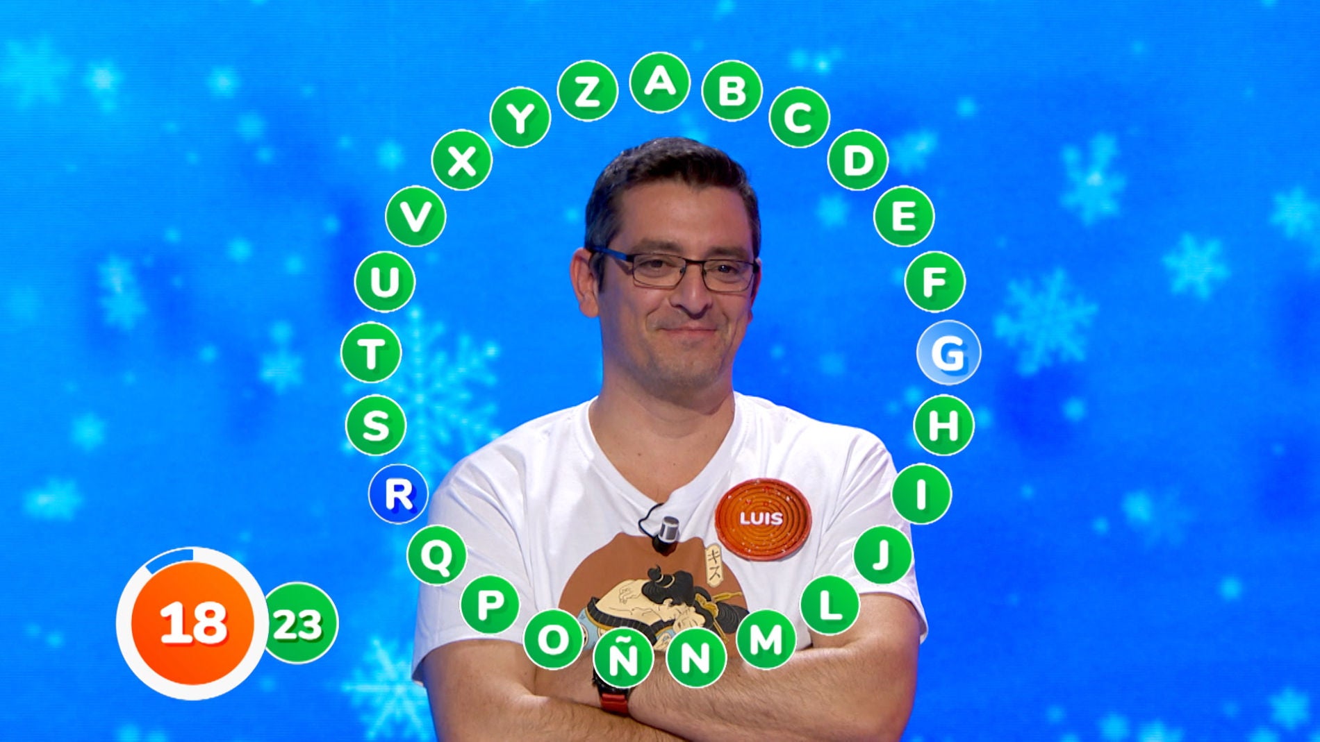 ¡A dos de 1.000.000 de euros! Luis lo da todo en ‘El Rosco’ millonario de ‘Pasapalabra’