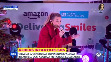 Amazon y Aldeas Infantiles SOS organizan una jornada solidaria con la cantante Edurne para ayudar a niños desfavorecidos