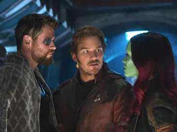 Chris Hemsworth, Chris Pratt y Zoe Saldana en 'Vengadores: Endgame' Chris Hemsworth, Chris Pratt y Zoe Saldana en 'Vengadores: Endgame'