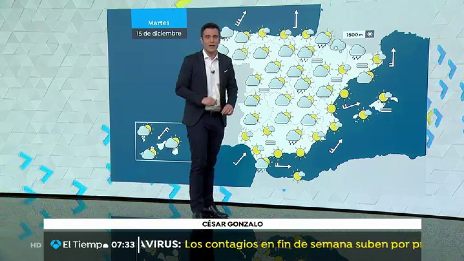Lluvias dispersas en la Península que remitirán al final del día excepto en Galicia donde serán persistentes 