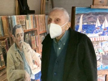 La historia de Luis Torras, el pintor gallego de 108 años que vivió dos pandemias