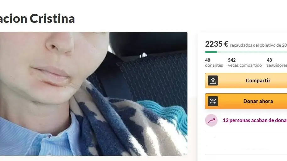 Crowfunding para operación Cristina en GoFundMe Crowfunding para operación Cristina en GoFundMe