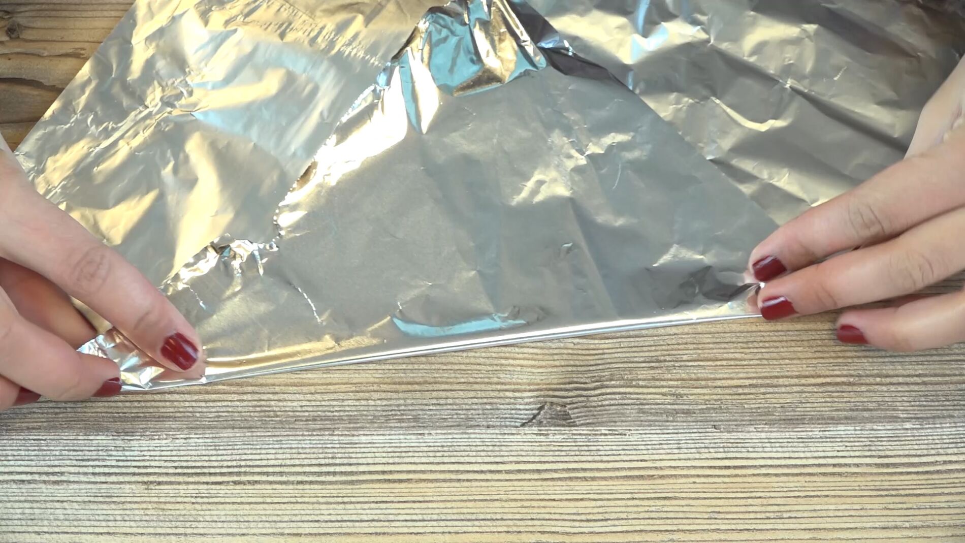 Lados del papel de aluminio