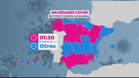 Toques de queda, restricciones y salvoconductos de movilidad por comunidades para esta Nochevieja