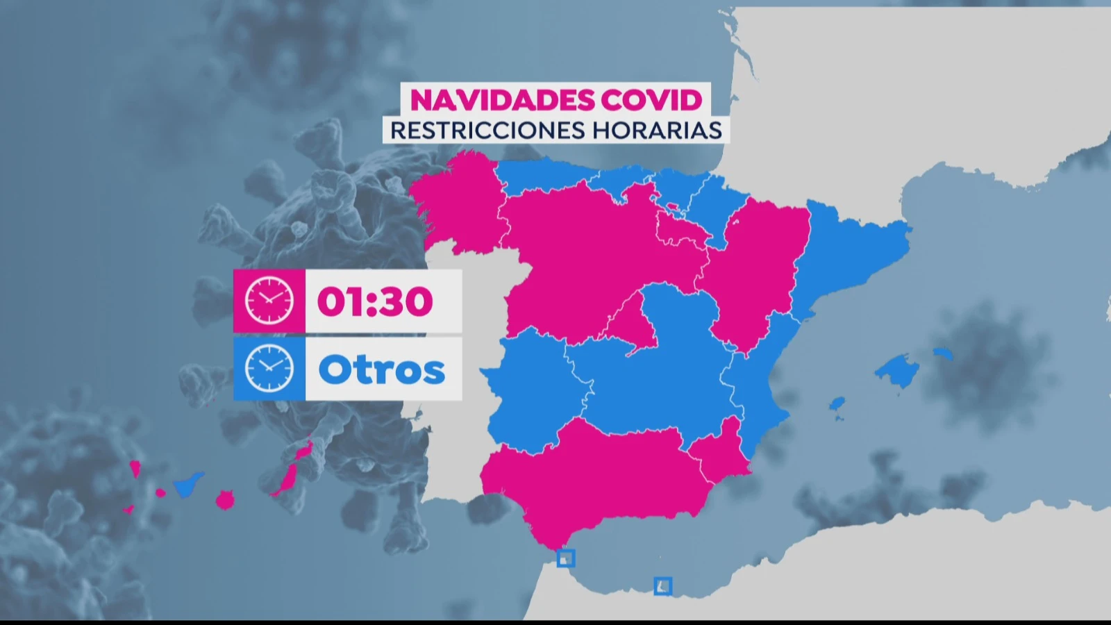 Toques de queda, restricciones y salvoconductos de movilidad por comunidades para esta Nochevieja Toques de queda, restricciones y salvoconductos de movilidad por comunidades para esta Nochevieja