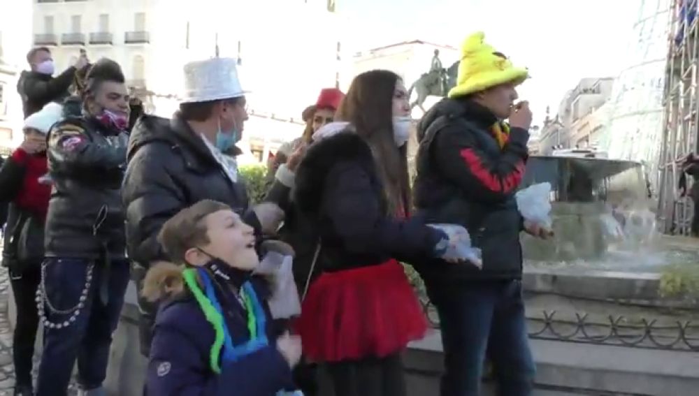 Así ha sido el ensayo de las campanadas en la Puerta del Sol de Madrid antes de Nochevieja