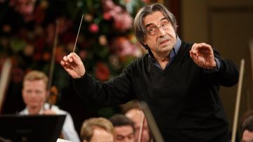 El maestro italiano Riccardo Muti. Concierto de Año Nuevo Viena