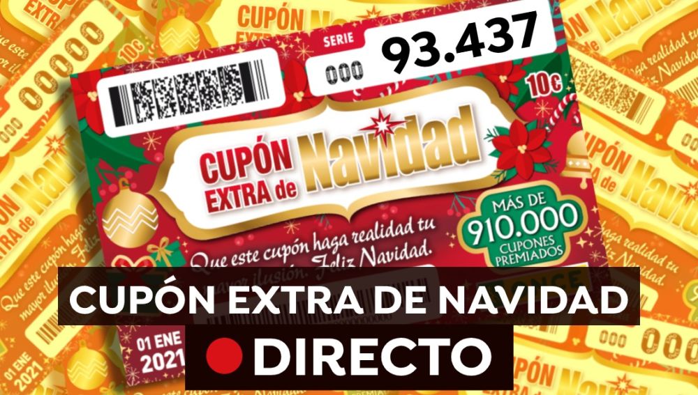 Sorteo ONCE 1 enero: Comprobar Cupón Extra de Navidad y resultado hoy, en directo