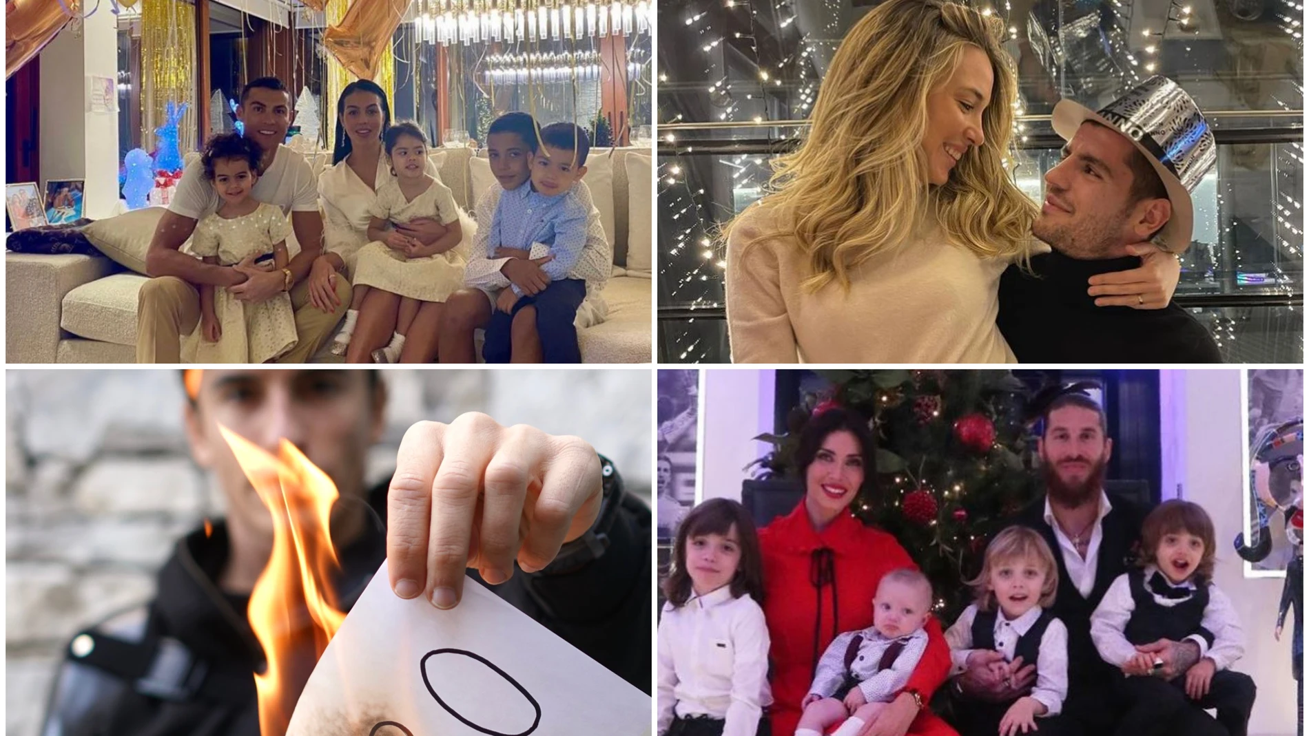 La foto familiar de Sergio Ramos, Márquez 'quemando' 2020, Cristiano y Georgina... la Nochevieja de los deportistas La foto familiar de Sergio Ramos, Márquez 'quemando' 2020, Cristiano y Georgina... la Nochevieja de los deportistas