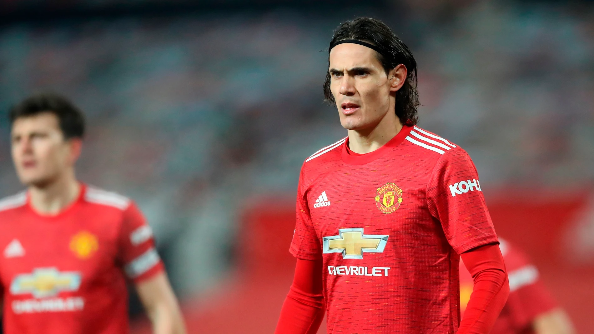 Edinson Cavani, con el United Edinson Cavani, con el United