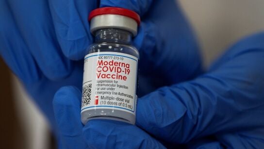 Imagen de archivo de la vacuna de Moderna contra el coronavirus