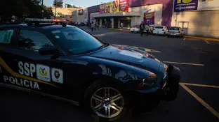 Imagen de archivo de un coche de la Policía en México Coche de Policía en México