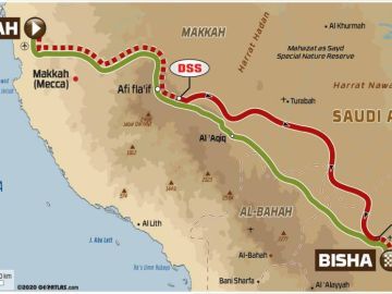 Rally Dakar 2021: Recorrido de la etapa 1 hoy, domingo 3 de enero, Jeddah - Bisha