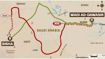 Rally Dakar 2021: Recorrido de la etapa 2 hoy, lunes 4 de enero, Bisha - Wadi Ad-Dawasir