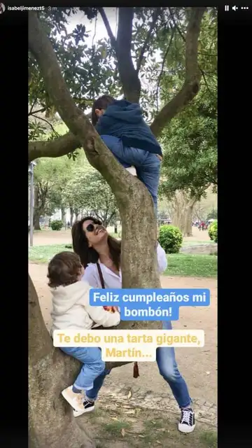 La felicitación de Isabel Jiménez a Martín La felicitación de Isabel Jiménez a Martín