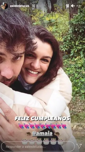 La felicitación de Álex de Lucas a Amaia La felicitación de Álex de Lucas a Amaia