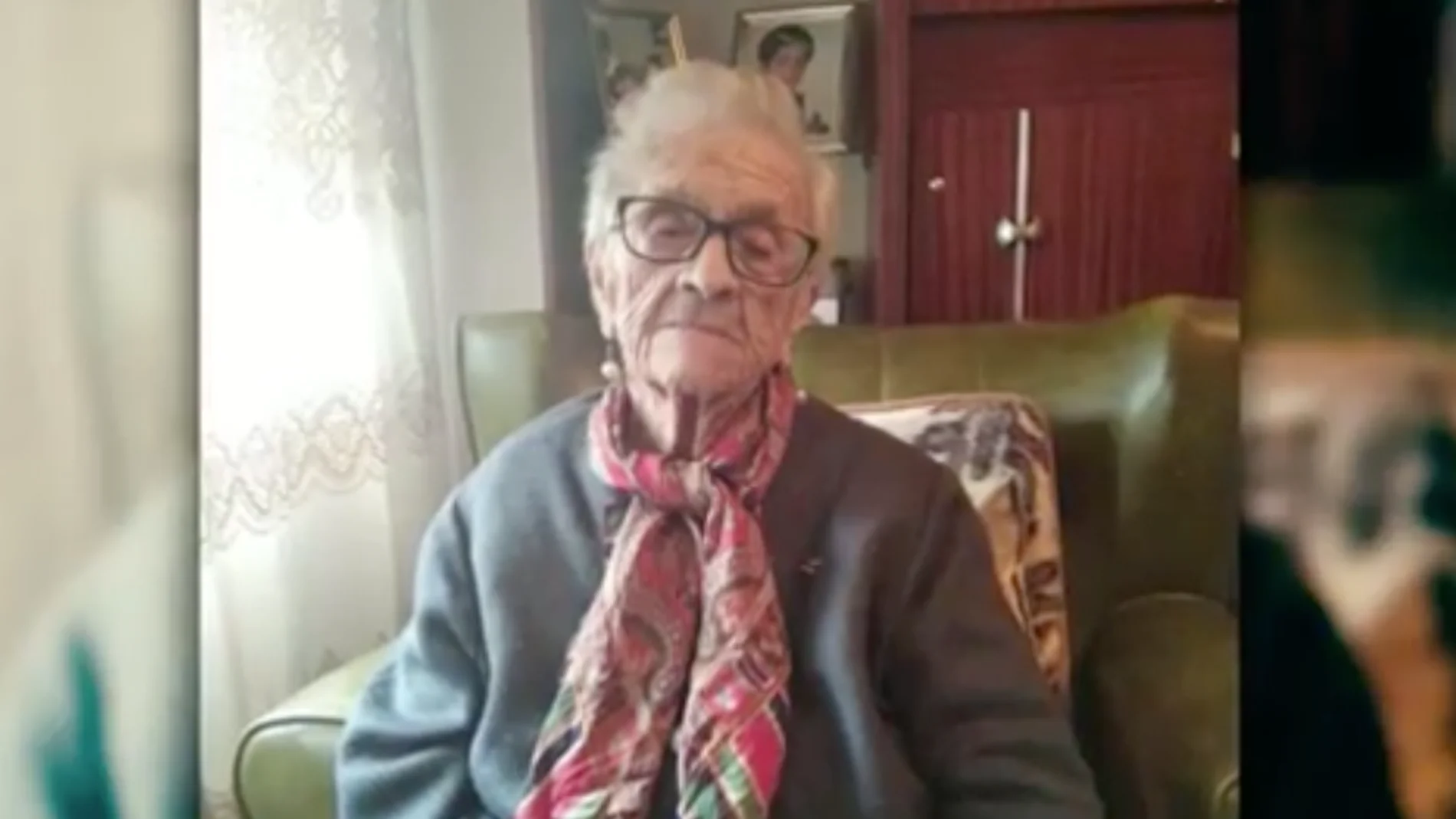 Modesta, la abuela de 104 años