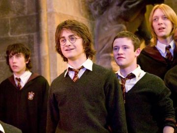 Daniel Radcliffe y Devon Murray en 'Harry Potter'