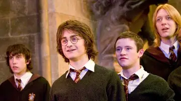 Daniel Radcliffe y Devon Murray en 'Harry Potter'