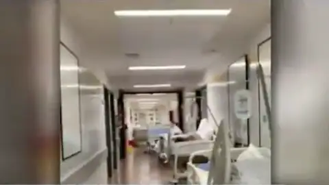 Pasillos del hospital de Alzira Pasillos del hospital de Alzira