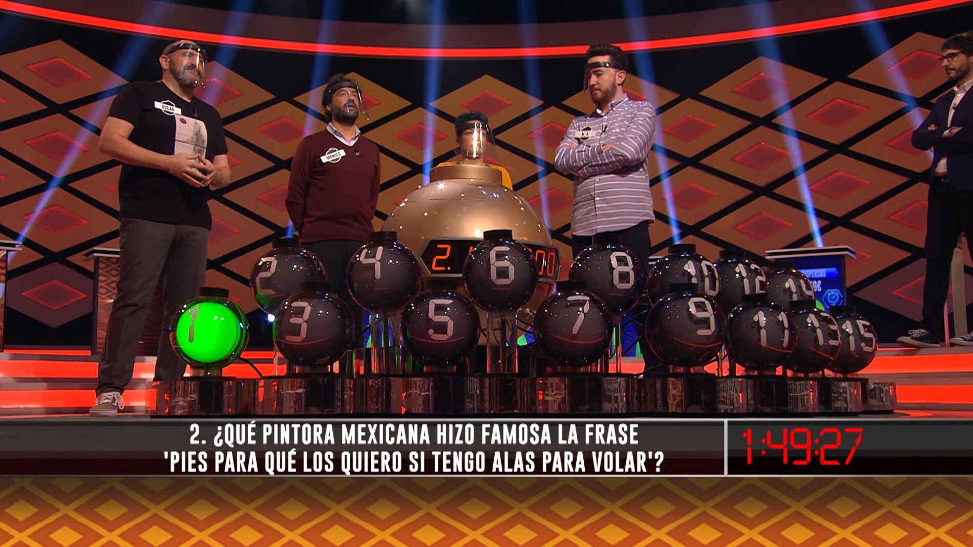 Las tres preguntas que han dejado a ‘Los Dispersos’ a muy poco de los 2.120.000€ en ‘¡Boom!’