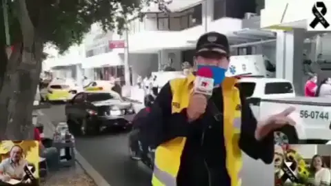 Un periodista colombiano anuncia en directo la muerte de su mujer, enfermera, al contagiarse de coronavirus Un periodista colombiano anuncia en directo la muerte de su mujer, enfermera, al contagiarse de coronavirus