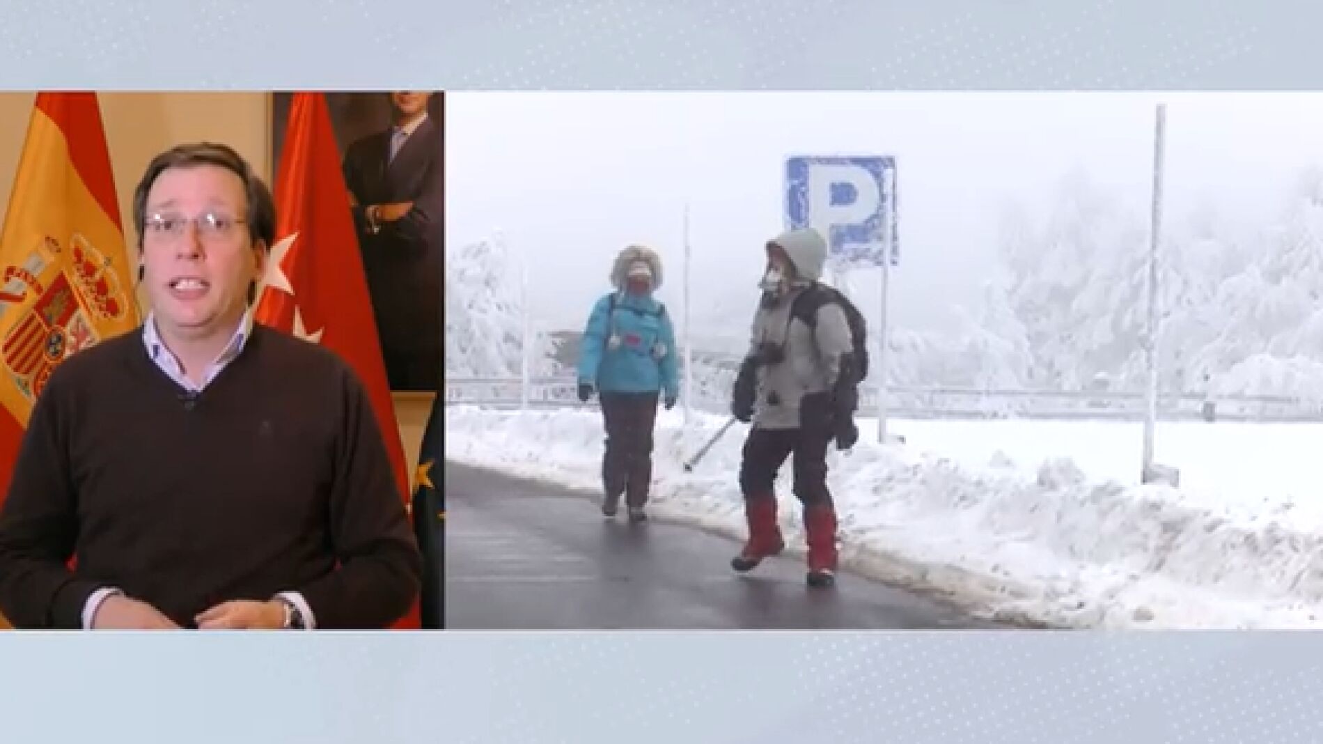Almeida indica los medios de Madrid de cara a la nevada 