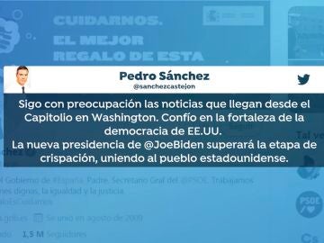 Reacciones de los políticos en España sobre el asalto al Capitolio