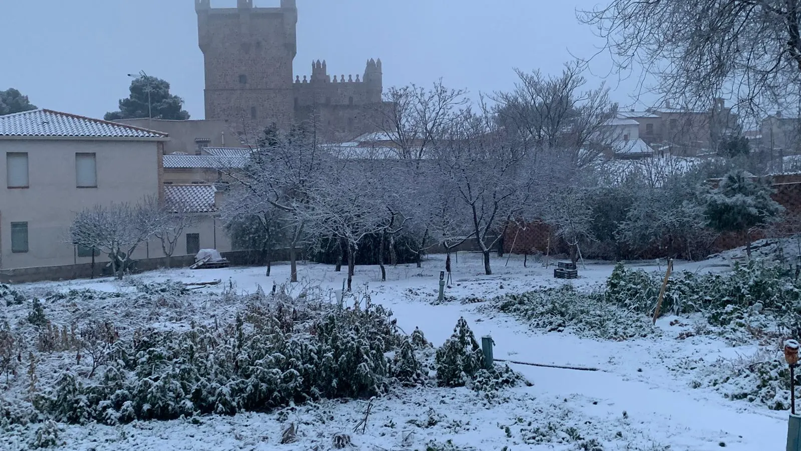 Toledo pide ayuda a la UME por la fuerte nevada que ha dejado la borrasca Filomena
