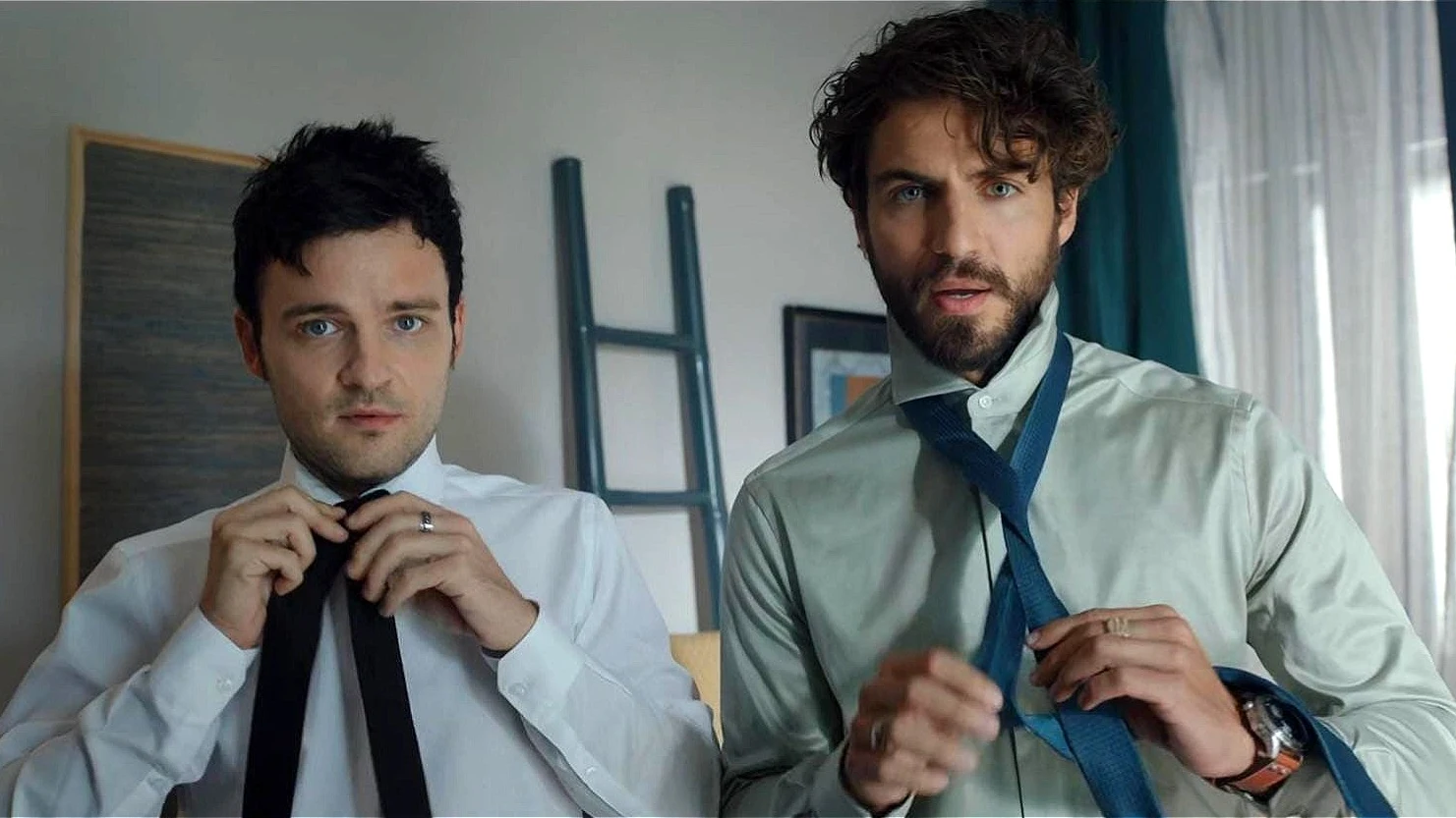 Adam Jezierski y Maxi Iglesias en 'FoQ: el reencuentro' Adam Jezierski y Maxi Iglesias en 'FoQ: el reencuentro'