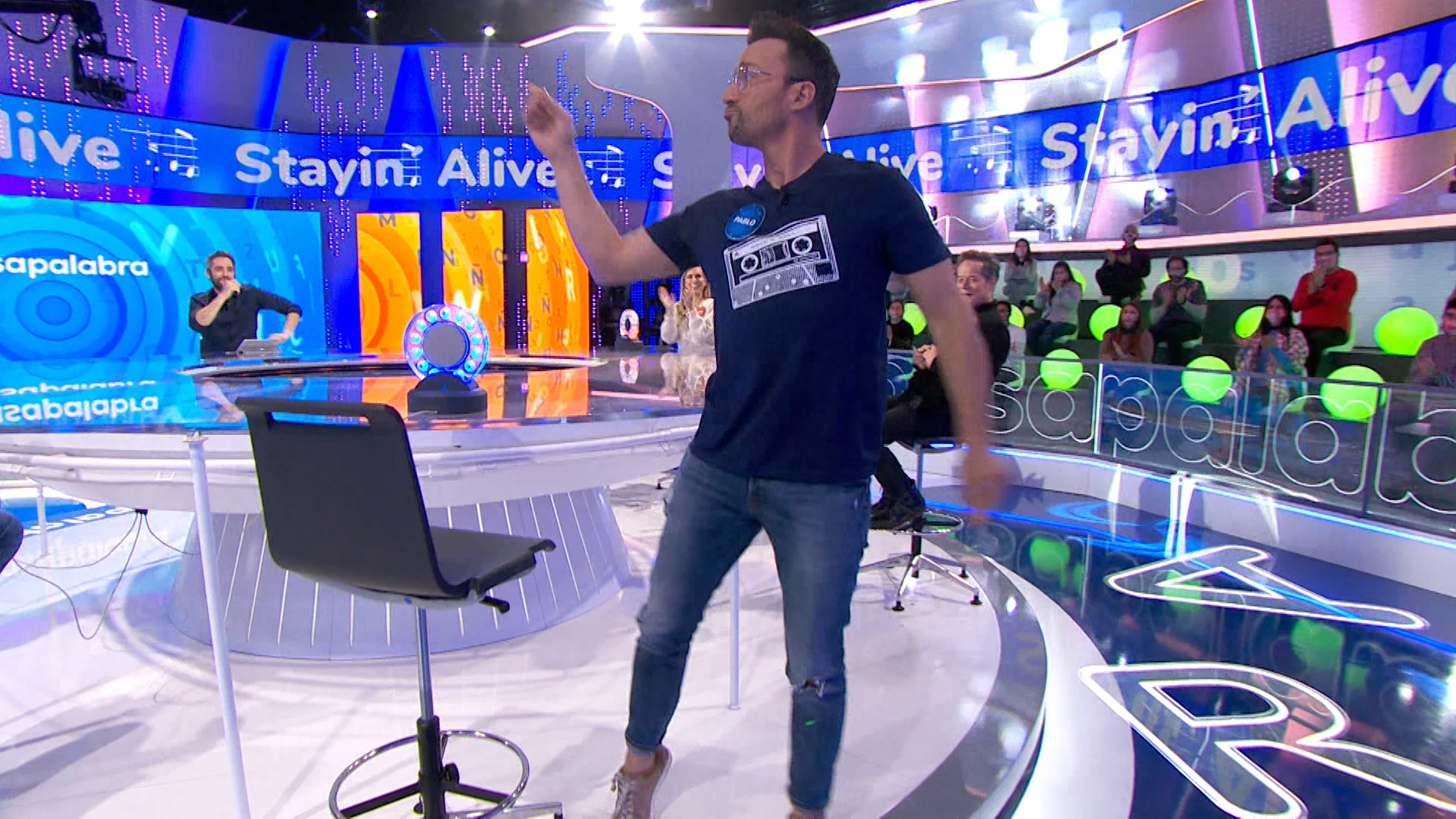 ¡Al ritmo de Stayin' Alive!: Pablo Puyol consigue un pleno para el equipo azul en ‘La Pista’ 