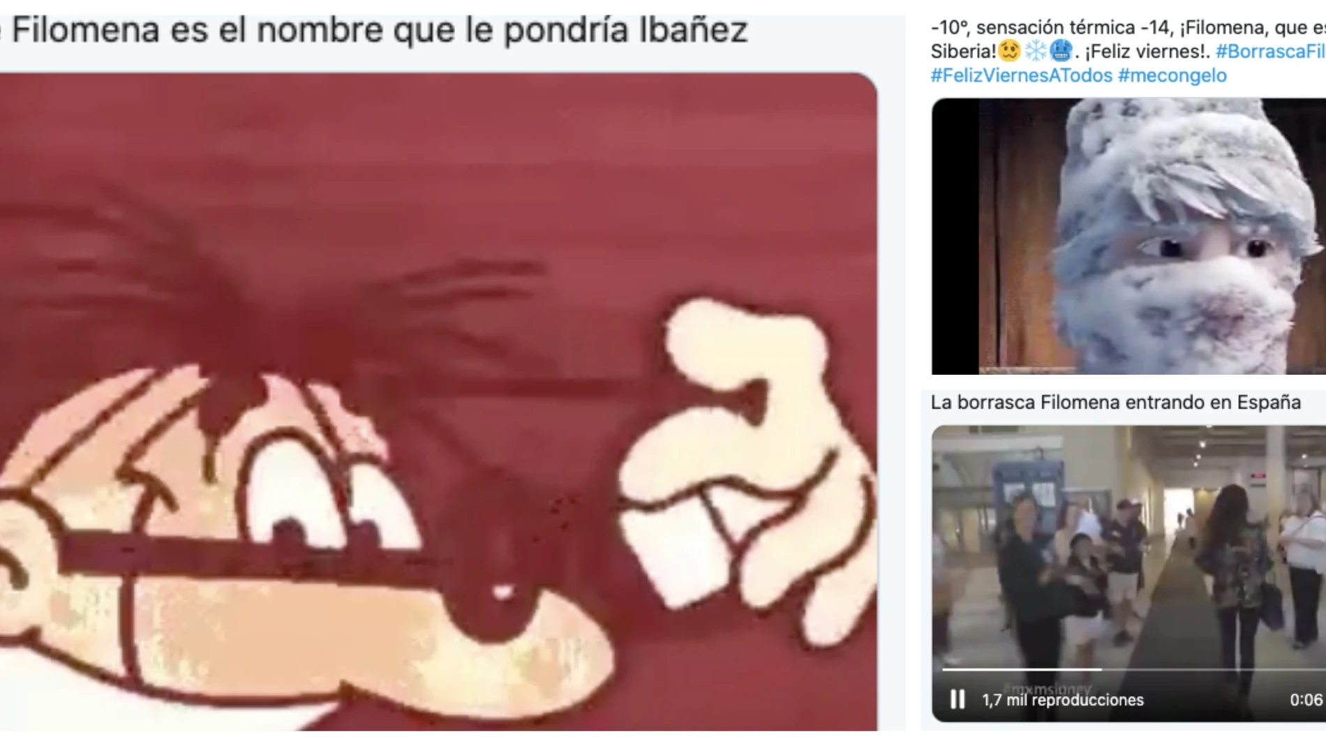Los mejores memes de Filomena Los mejores memes de Filomena