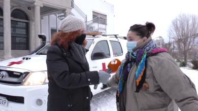 Realojan a las familias de la Cañada Real, que se enfrentan al temporal de nieve en Madrid sin luz ni electricidad