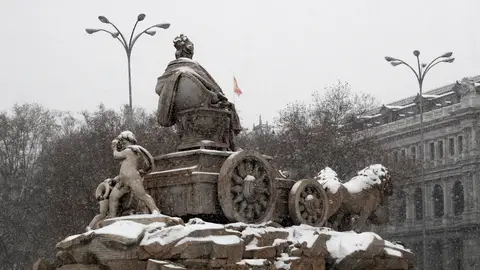 Vista de la fuente de La Cibeles Vista de la fuente de La Cibeles