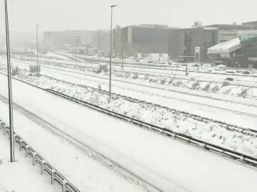 Muere un hombre sepultado por la nieve en Zarzalejo, Madrid