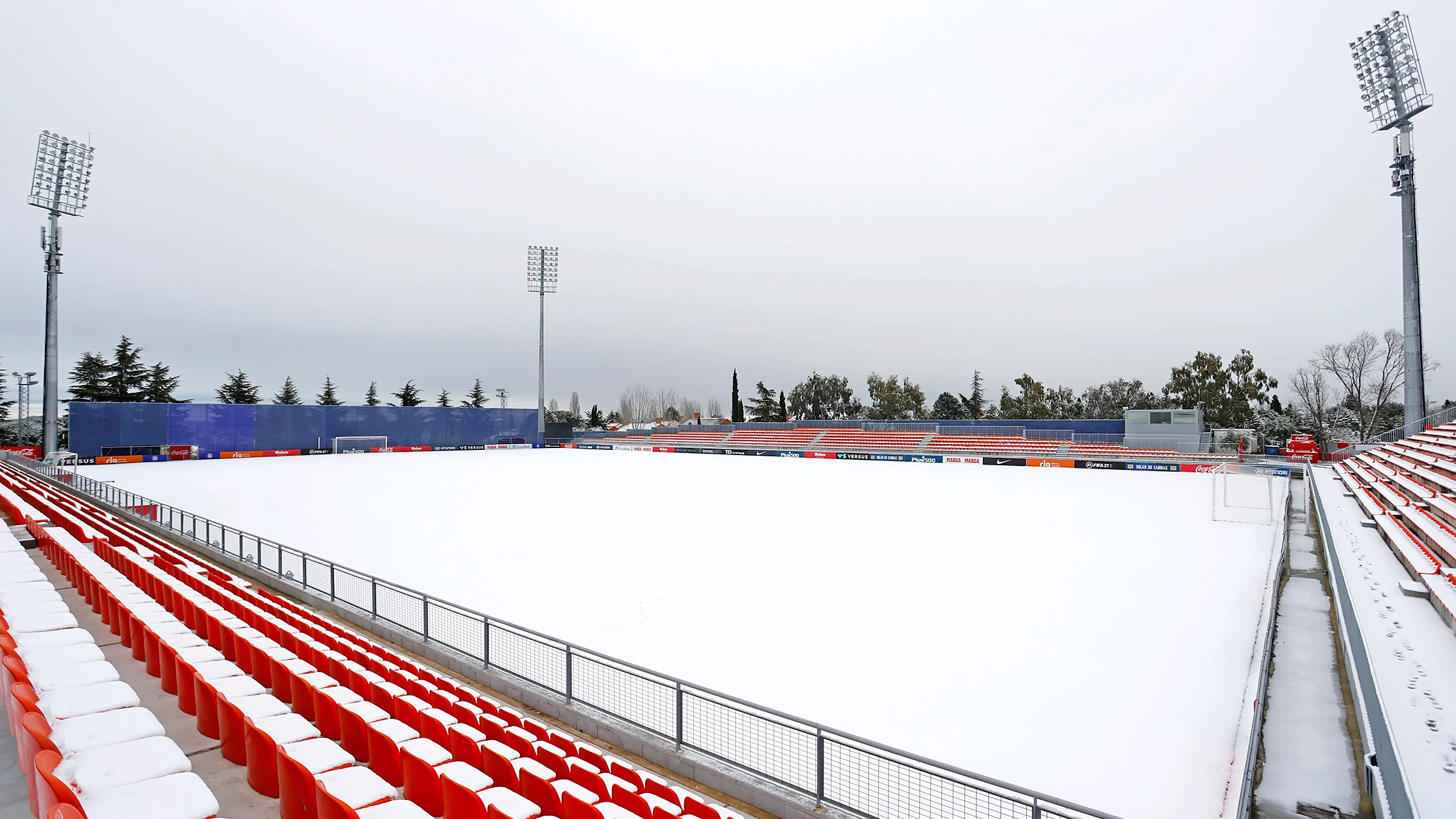 El Atl&eacute;tico - Athletic de Liga, aplazado por el temporal de nieve de Filomena en Madrid